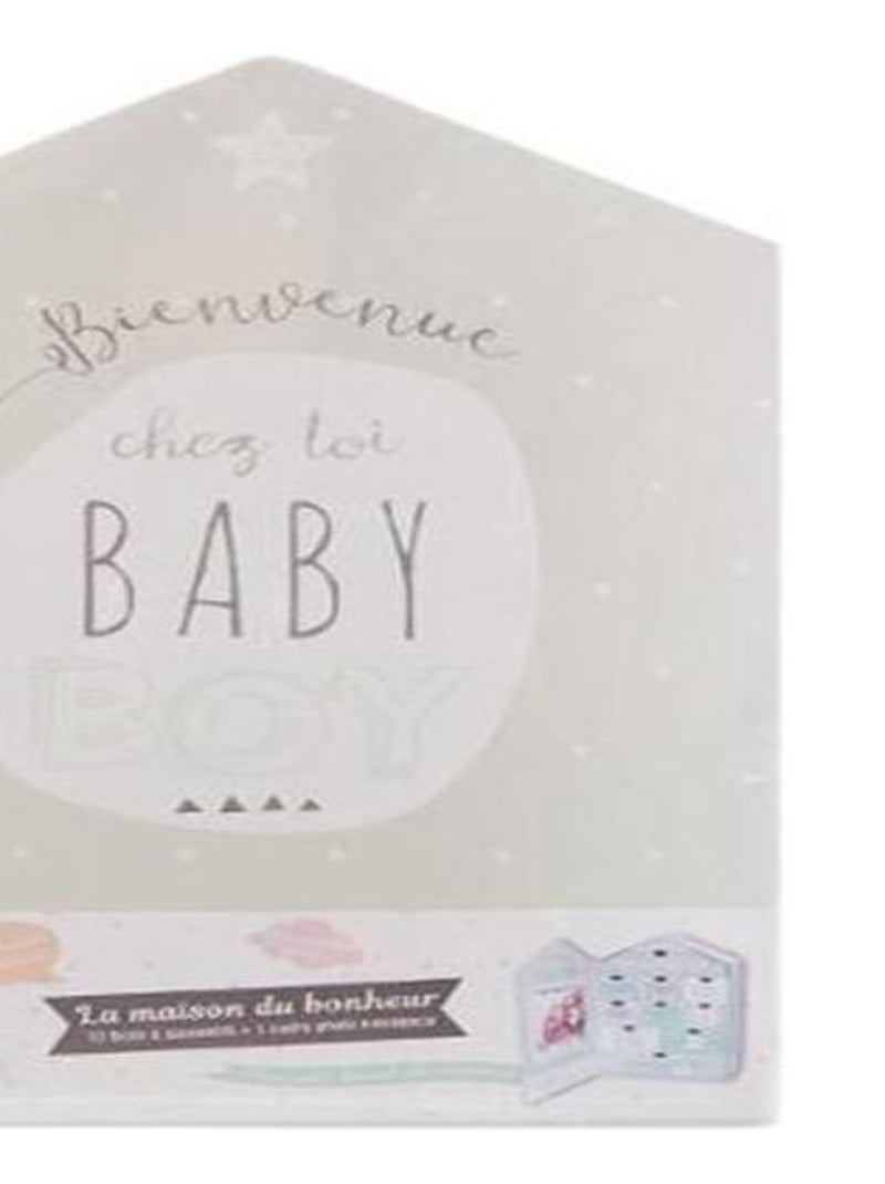 Maison coffret naissance Bienvenue chez toi Baby Boy Vert - Kiabi