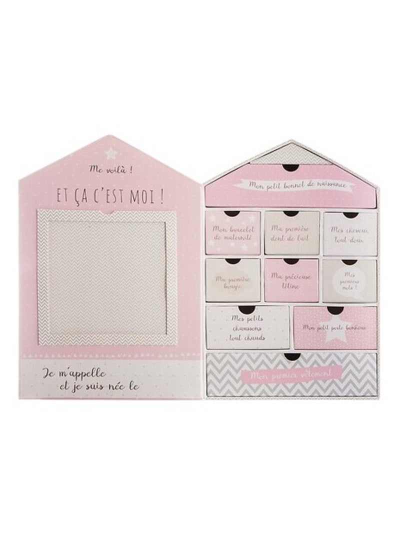 Maison coffret naissance Bienvenue chez toi Baby Girl Rose - Kiabi