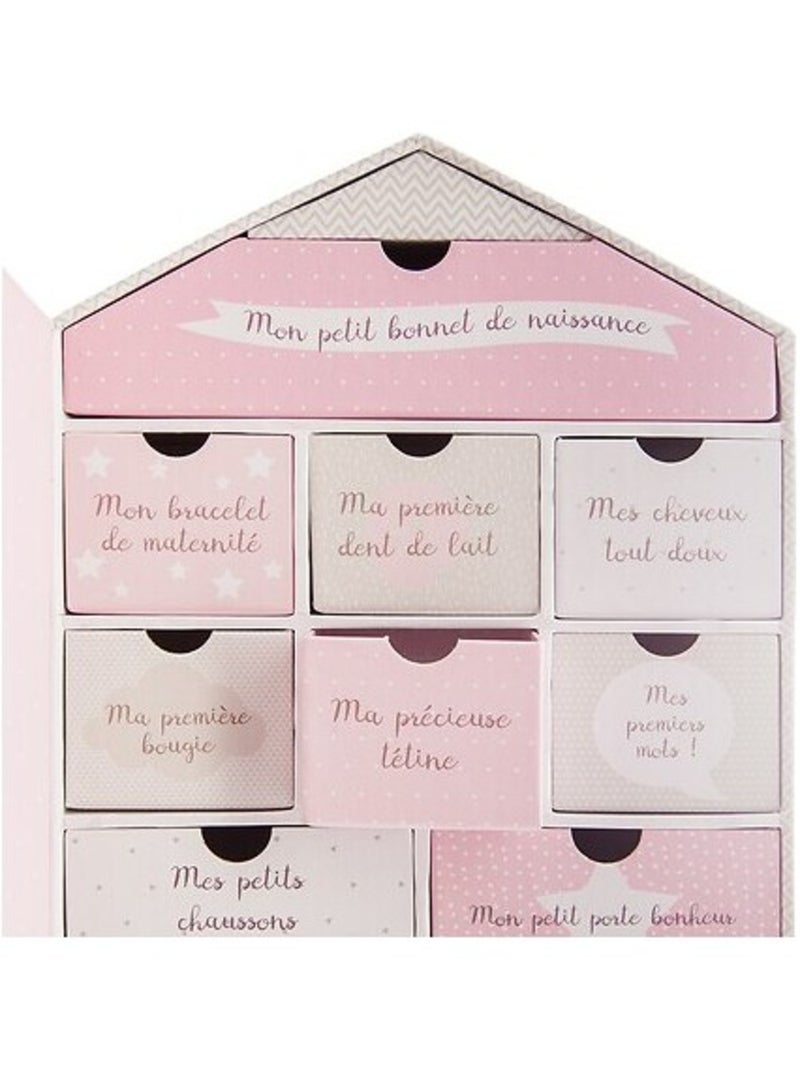 Maison coffret naissance Bienvenue chez toi Baby Girl Rose - Kiabi