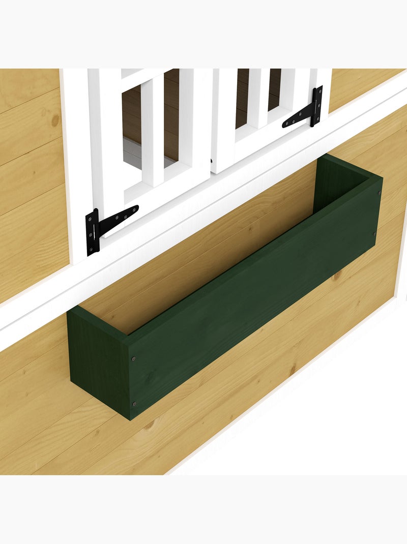 Maison de jeux enfant - jeu plein air maisonnette enfant - bois Beige - Kiabi