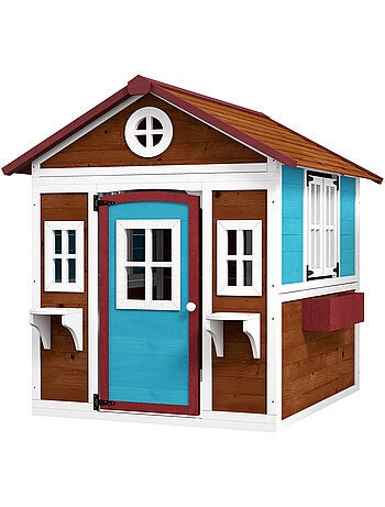 Maison de jeux enfant - jeu plein air maisonnette enfant - bois