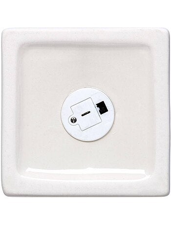 Maison de noël lumineuse rouge 1 led h. 20,5 cm à piles