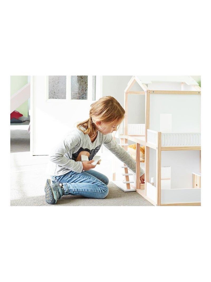 Maison de poupée en bois Ida Beige - Kiabi