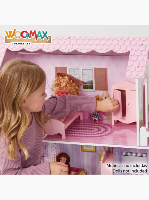 Maison de poupée en bois woomax - Kiabi