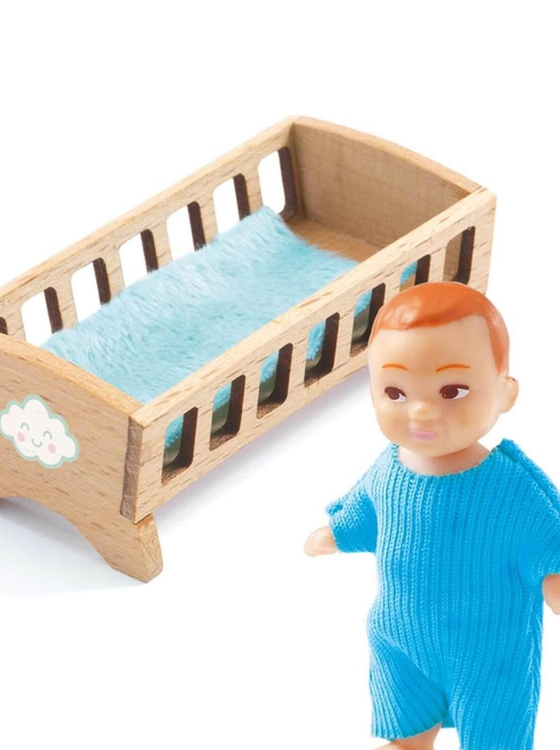 Maison de poupée : Figurine Bébé Sacha N/A - Kiabi