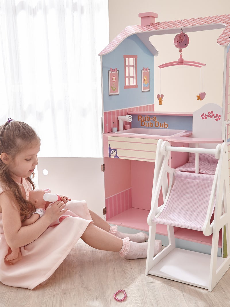 Maison De Poupée Nurserie Et Table À Langer N/A - Kiabi