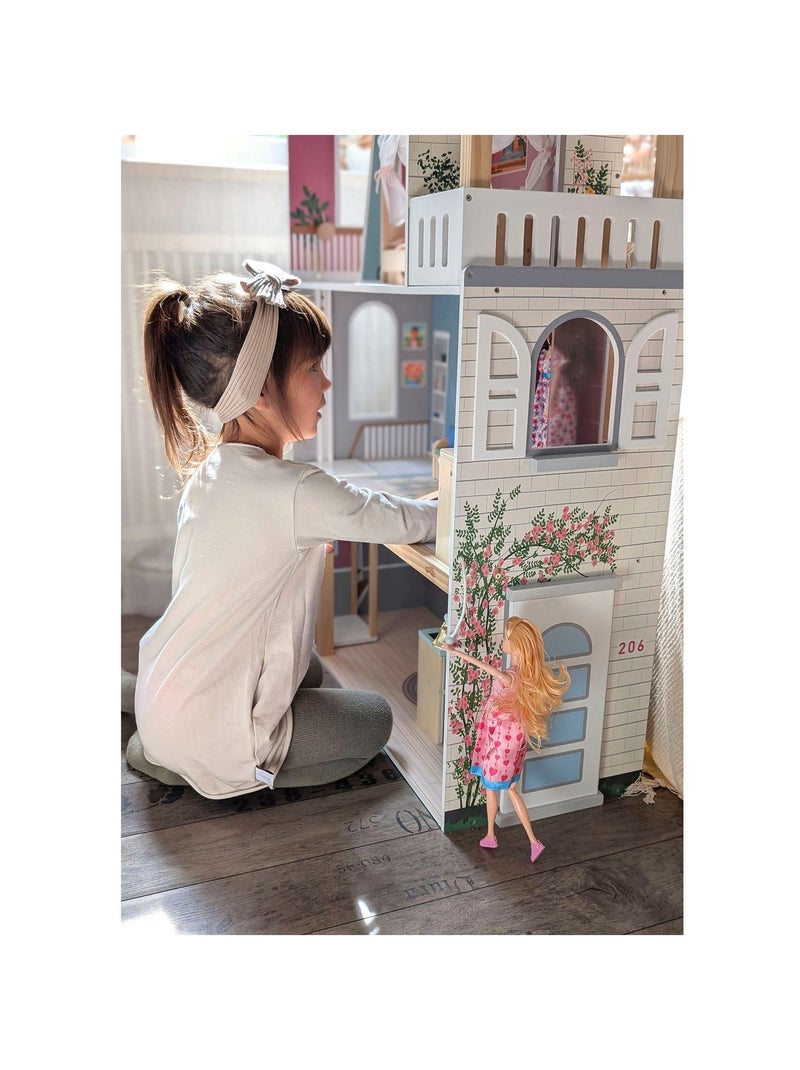 Maison de poupée Villa de rêve XL Blanc - Kiabi