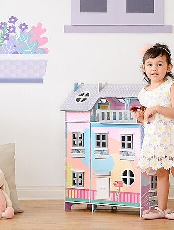 Maison De Poupées & 11 Accessoires Pour Poupées