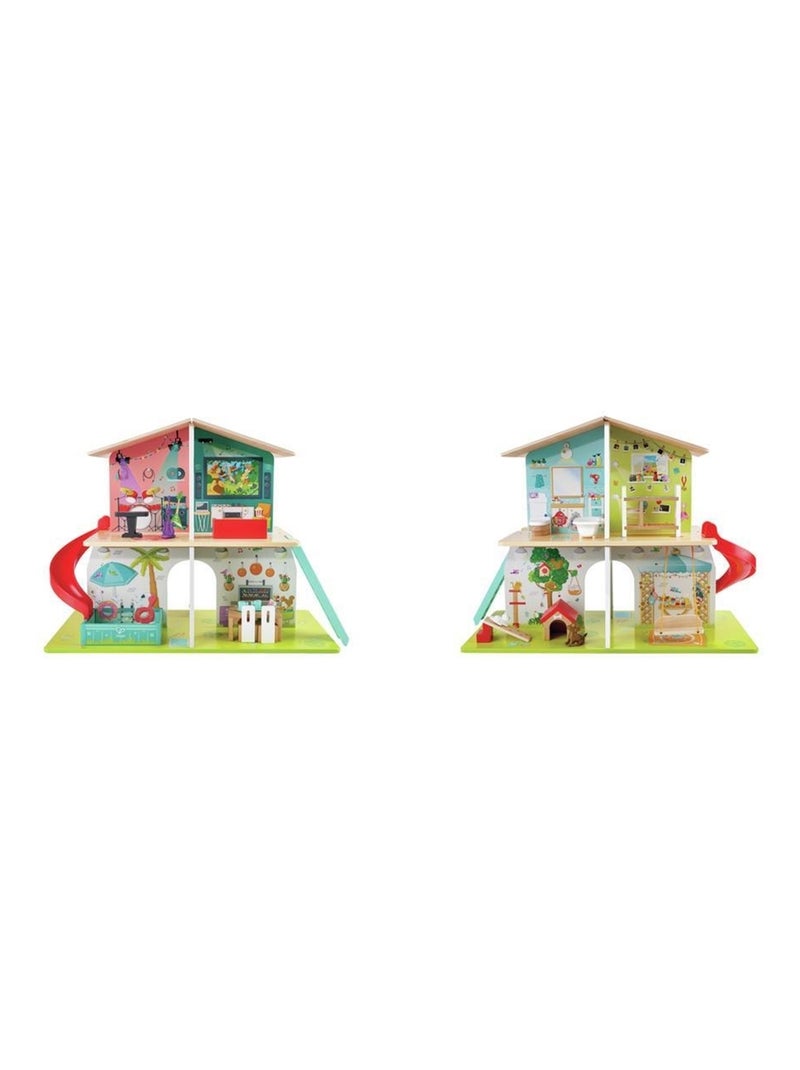 Maison de poupées Interactive avec sons Multicolore - Kiabi