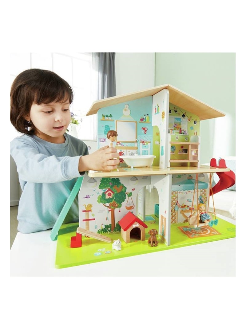 Maison de poupées Interactive avec sons Multicolore - Kiabi