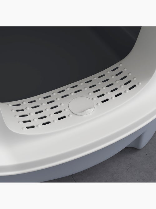 Maison de toilette chat - nombreux accessoires équipements - blanc gris - Kiabi Maison de toilette chat - nombreux accessoires équipements - blanc gris - Kiabi