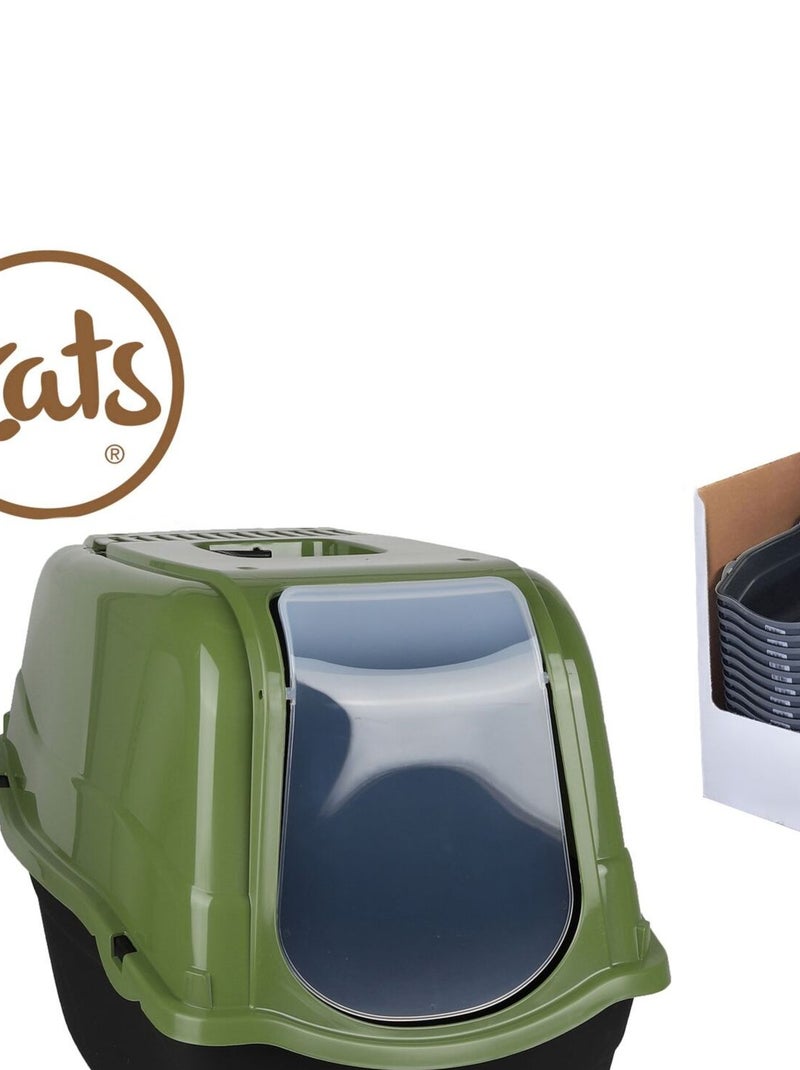 Maison de toilette litière pour chat EDEN Vert - Kiabi