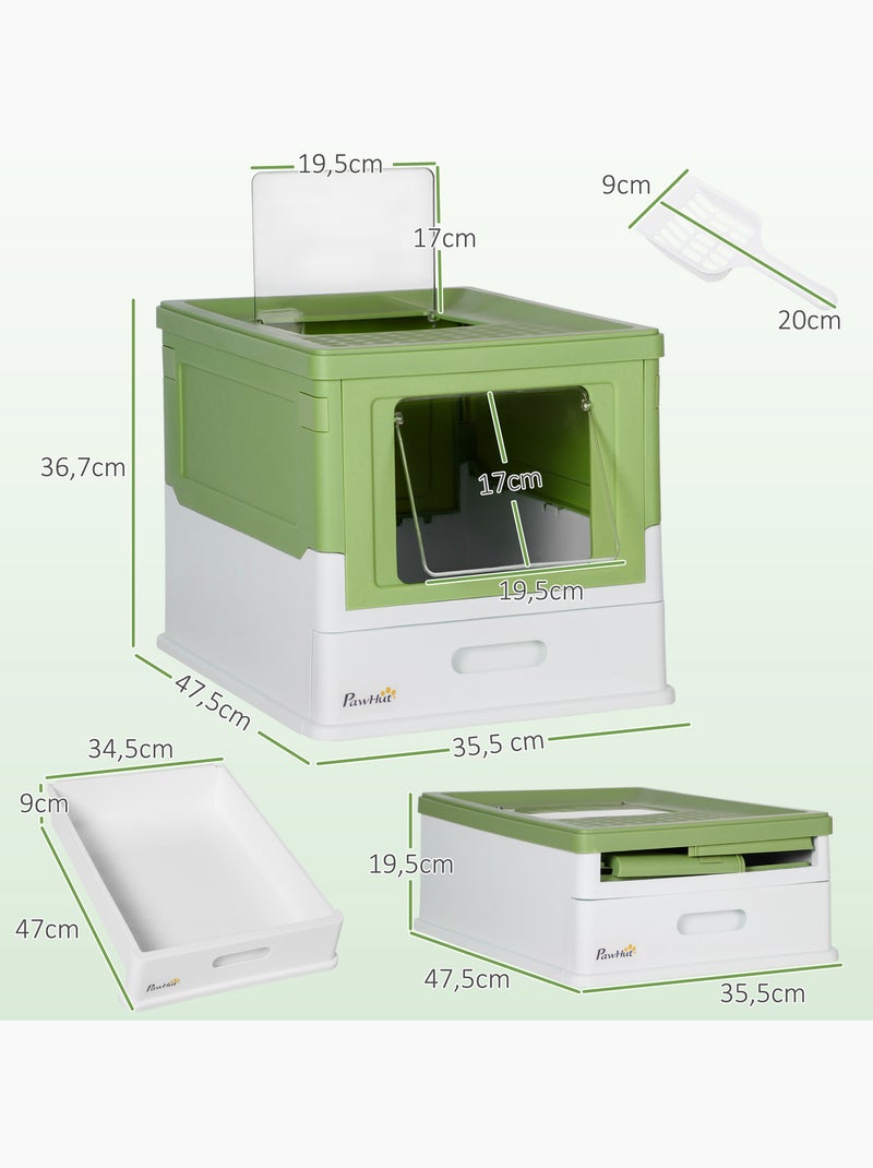 Maison de toilette pliable portable pour chat blanc vert Vert - Kiabi