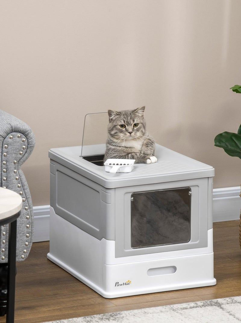 Maison de toilette pliable portable pour chat Gris - Kiabi