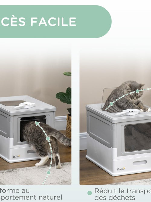 Maison de toilette pliable portable pour chat - Kiabi