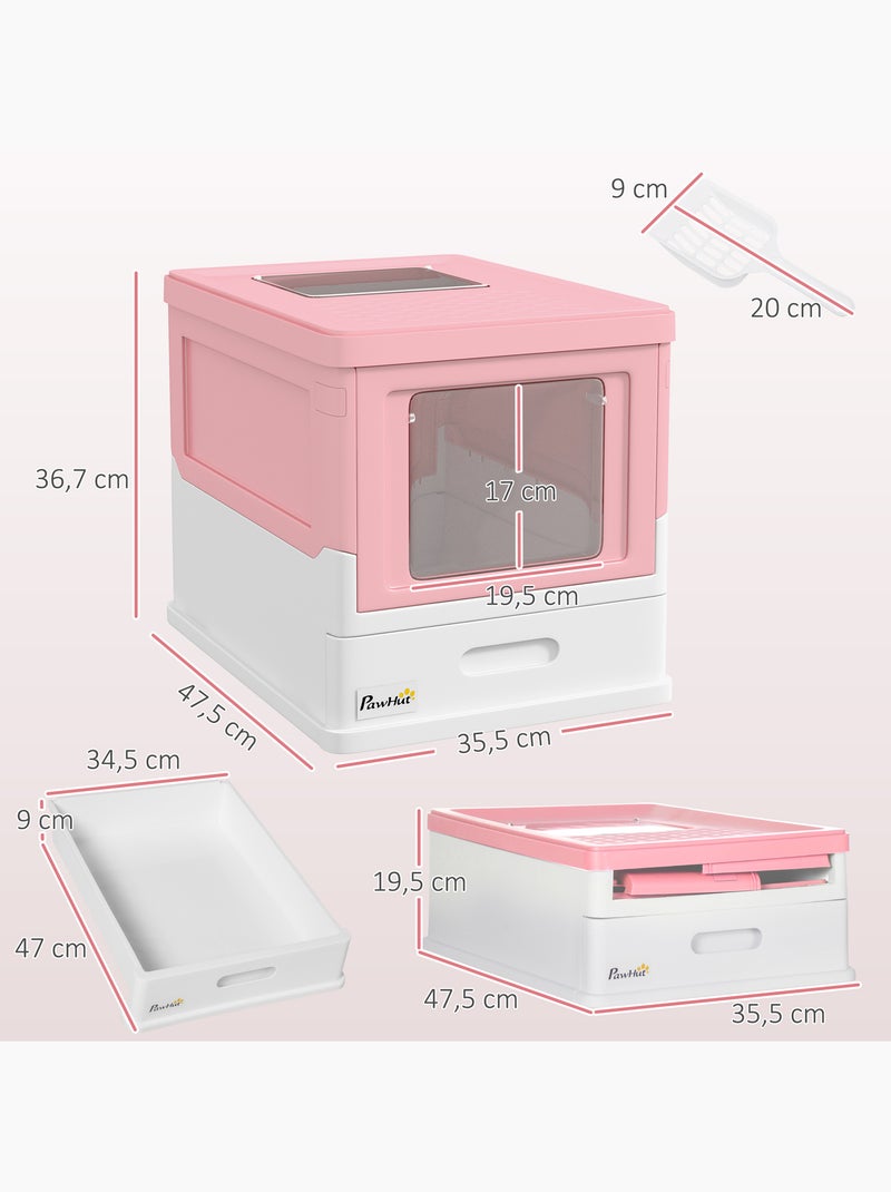 Maison de toilette pliable portable pour chat Rose - Kiabi
