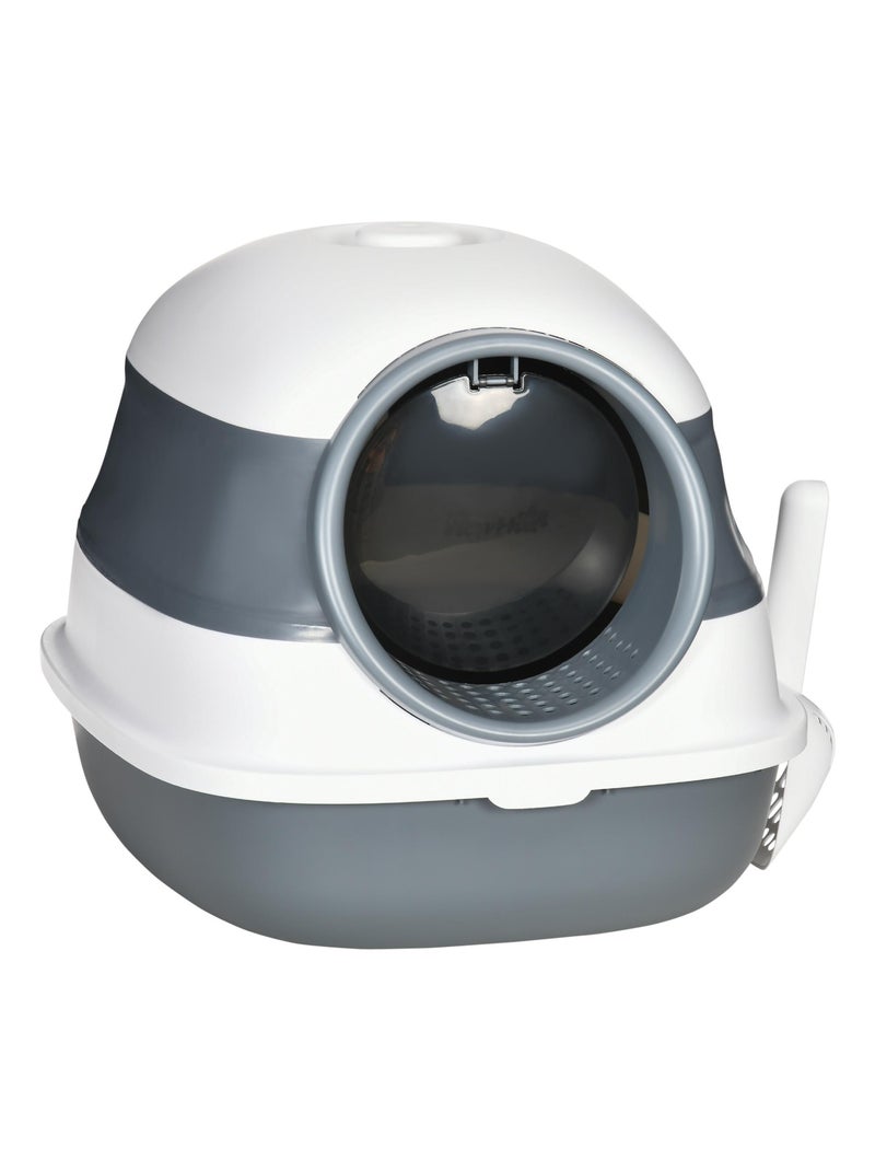 Maison de toilette pliable porte battante pelle et filtre inclus Gris - Kiabi