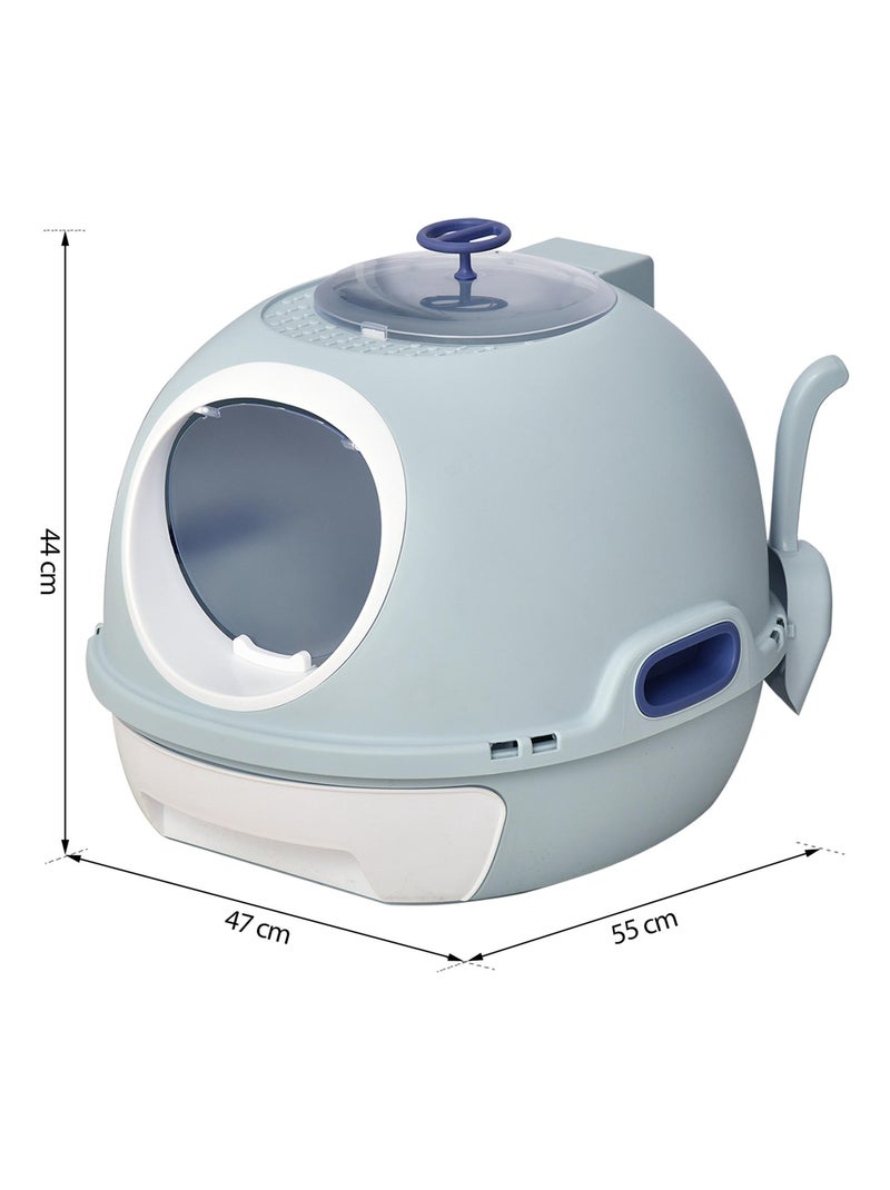 Maison de toilette portable pour chat Bleu - Kiabi