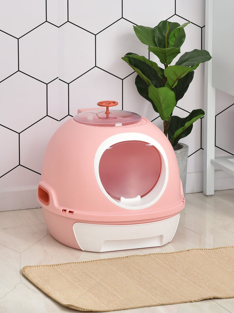 Maison de toilette portable pour chat Rose - Kiabi
