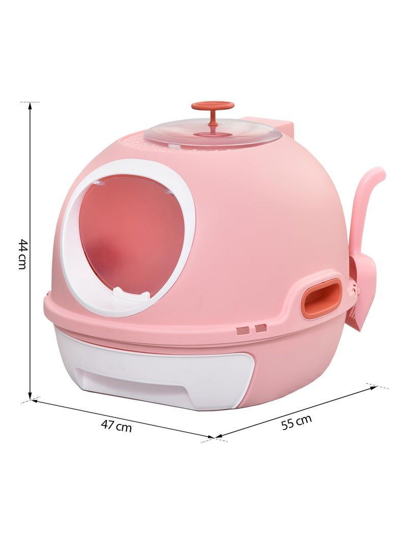 Maison de toilette portable pour chat Rose - Kiabi