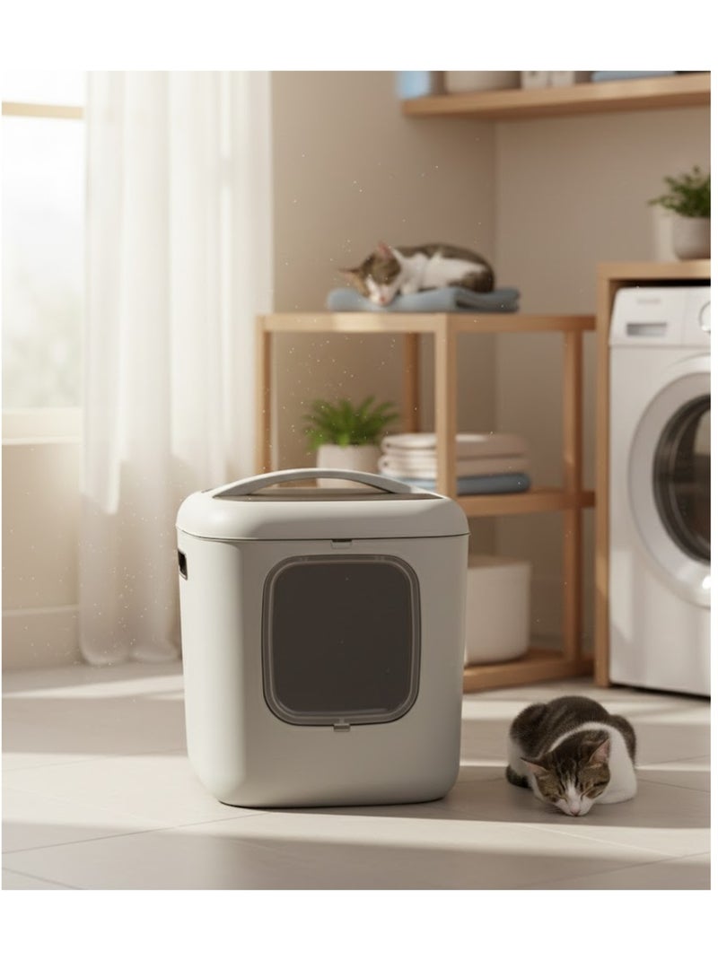 Maison de toilette pour chat Romy Gris clair - Kiabi