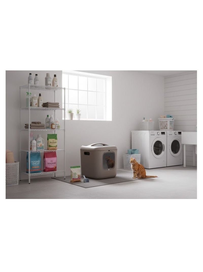 Maison de toilette pour chat Romy Taupe - Kiabi