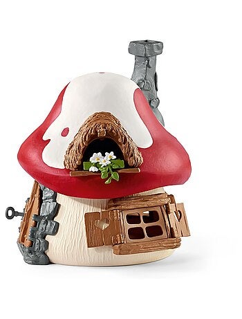 Maison des Schtroumpfs avec 2 figurines
