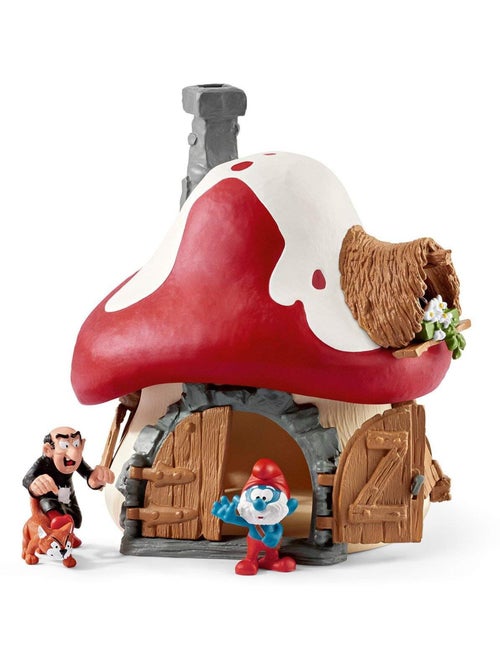 Maison des Schtroumpfs avec 2 figurines - Kiabi
