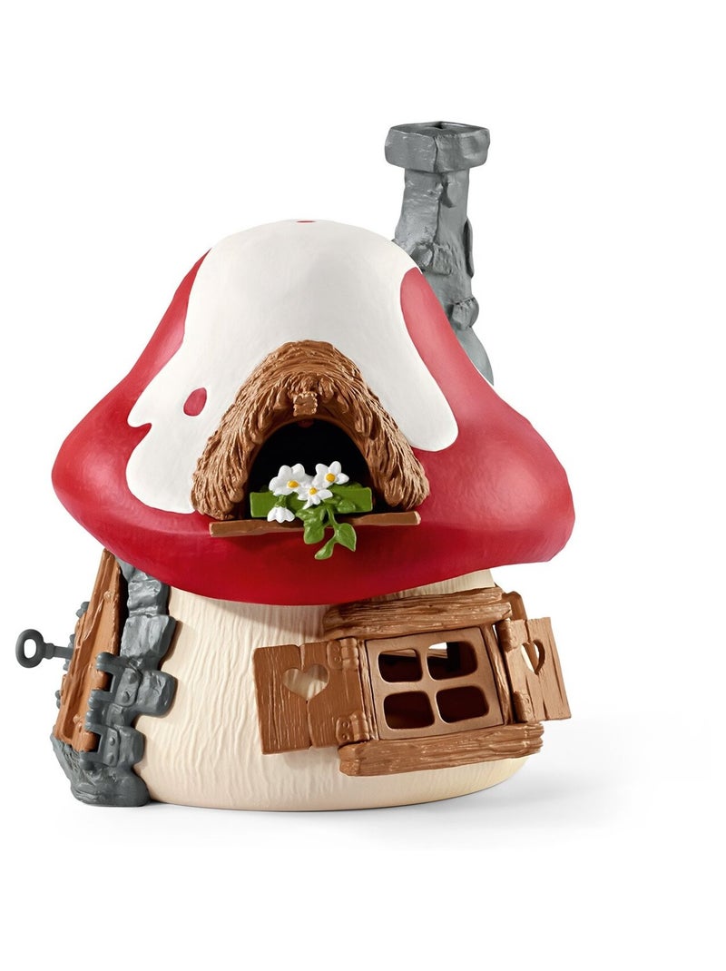 Maison des Schtroumpfs avec 2 figurines Rouge - Kiabi