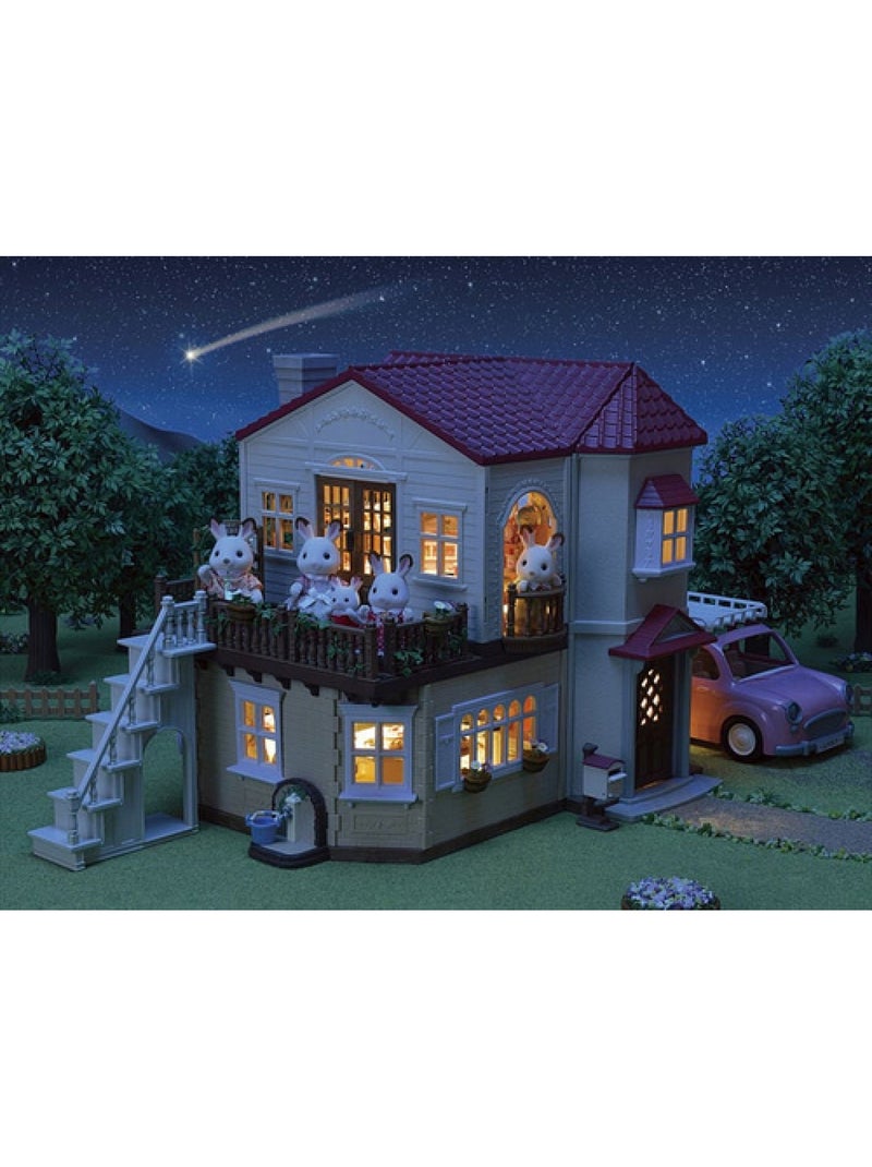 Maison éclairée et modulable - sylvanian families - 5708 Rose - Kiabi