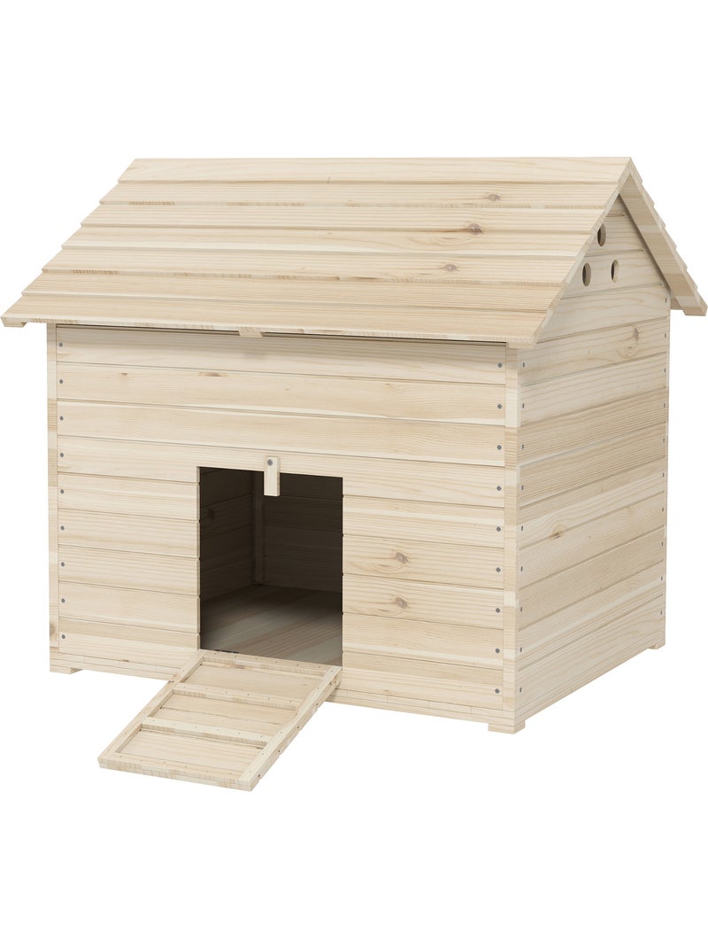 Maison pour rongeur - grande niche en bois pour canard - naturel Beige - Kiabi