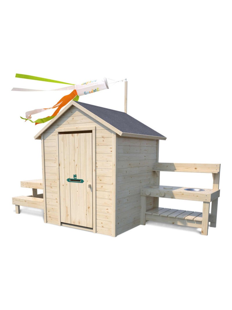 Maisonnette avec table et cuisine pour enfants Blanche N/A - Kiabi