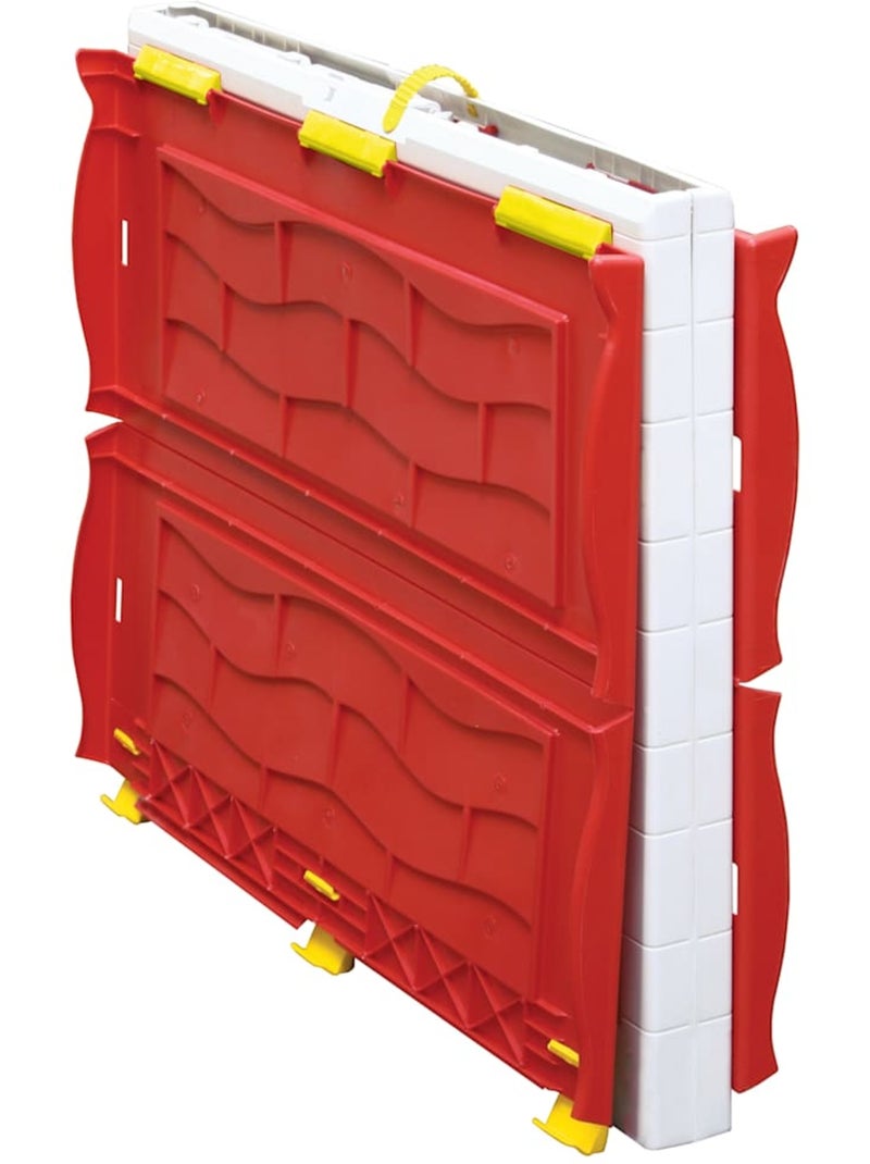 Maisonnette de jeu pliable avec porte et fenêtres en plastique vidaxl Multicolore - Kiabi