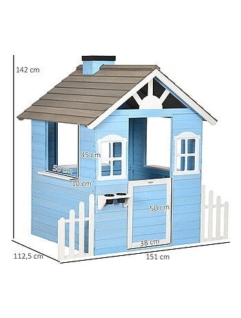 Maisonnette de jeux enfant en bois sapin