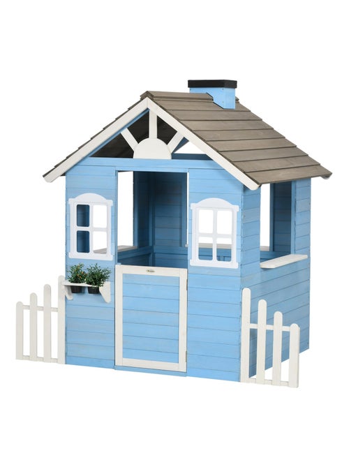 Maisonnette de jeux enfant en bois sapin - Kiabi