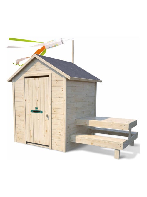 Maisonnette en bois avec table pour enfants – Tiana - Kiabi