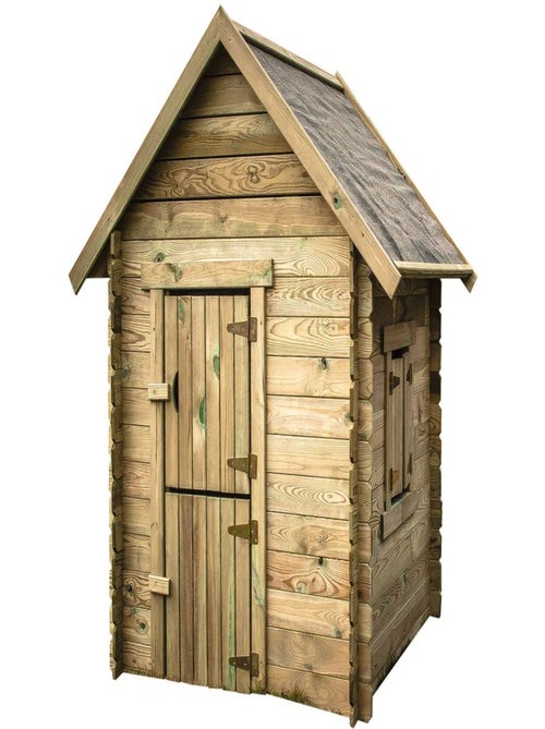 Maisonnette en bois "Sophie" - 120 x 120 x 159 cm - Kiabi