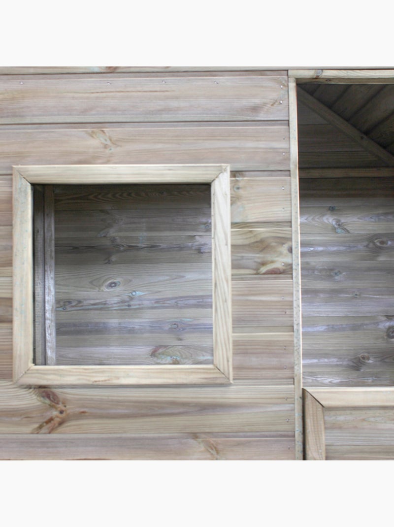 Maisonnette en bois traité pour enfantr MARINA Marron - Kiabi