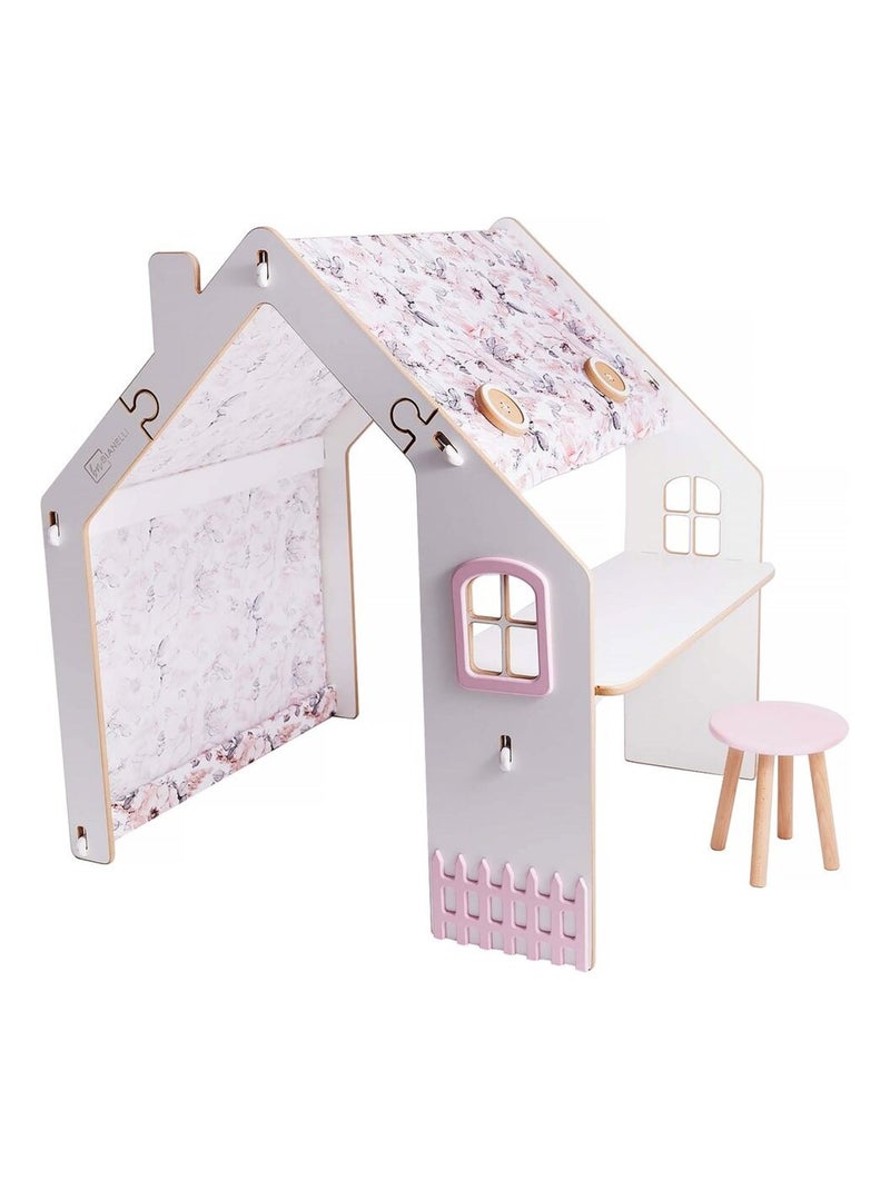 Maisonnette pour enfant en bois Blanc - Kiabi