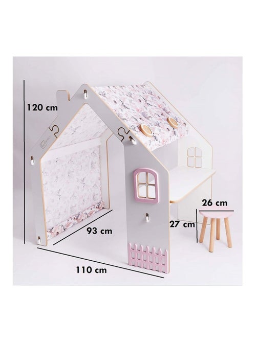 Maisonnette pour enfant en bois - Kiabi