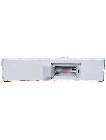 Maisons de noël lumineuses 6 led l. 24 cm à piles