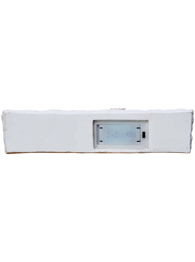 Maisons de noël lumineuses 6 led l. 24 cm à piles Marron - Kiabi