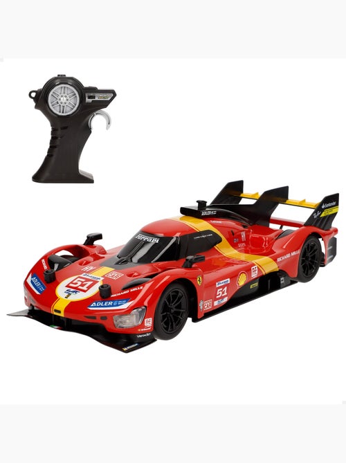 Maisto ferrari 499p lmh voiture télécommandée (2023 24h le mans champion) avec lumière 1:16 - Kiabi