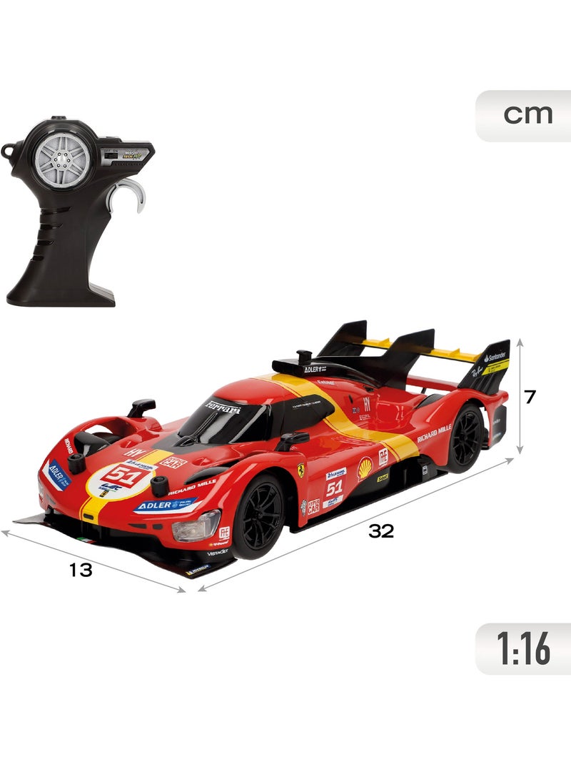Maisto ferrari 499p lmh voiture télécommandée (2023 24h le mans champion) avec lumière 1:16 N/A - Kiabi