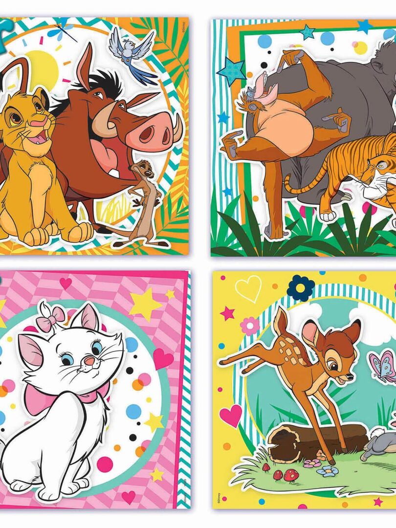 Malette Puzzles Progressifs de 12 à 25 pièces : Animaux Disney - N/A -  Kiabi - 13.52€