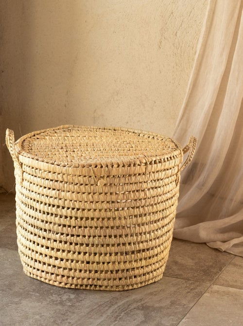 Malle ronde feuille de palmier - Kiabi