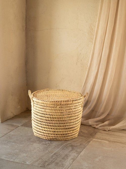 Malle ronde feuille de palmier - Kiabi