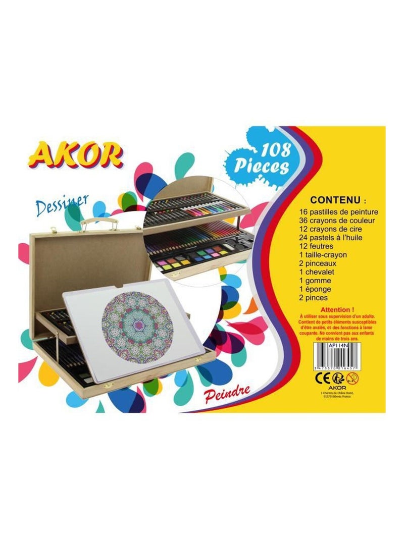 Mallette De Dessin Chevalet - Akor N/A - Kiabi