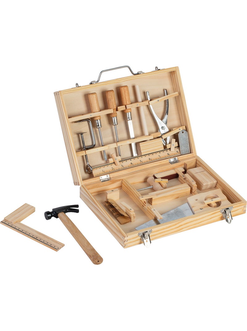Mallette outils bois en métal 16 pièces N/A - Kiabi