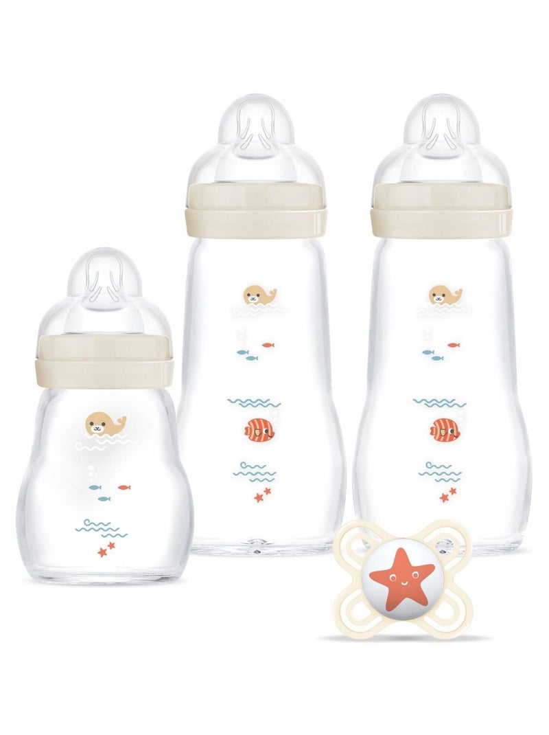 MAM - Coffret biberons verre Beige - Kiabi